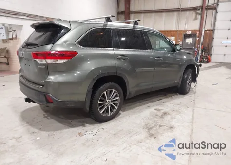 2019 Toyota Highlander Hybrid Xle z USA, uszkodzony, nr VIN 5TDJGRFH3KS059531